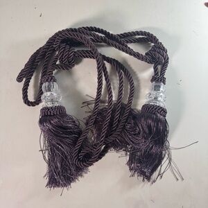 Elegant Purple Tassel Tieback